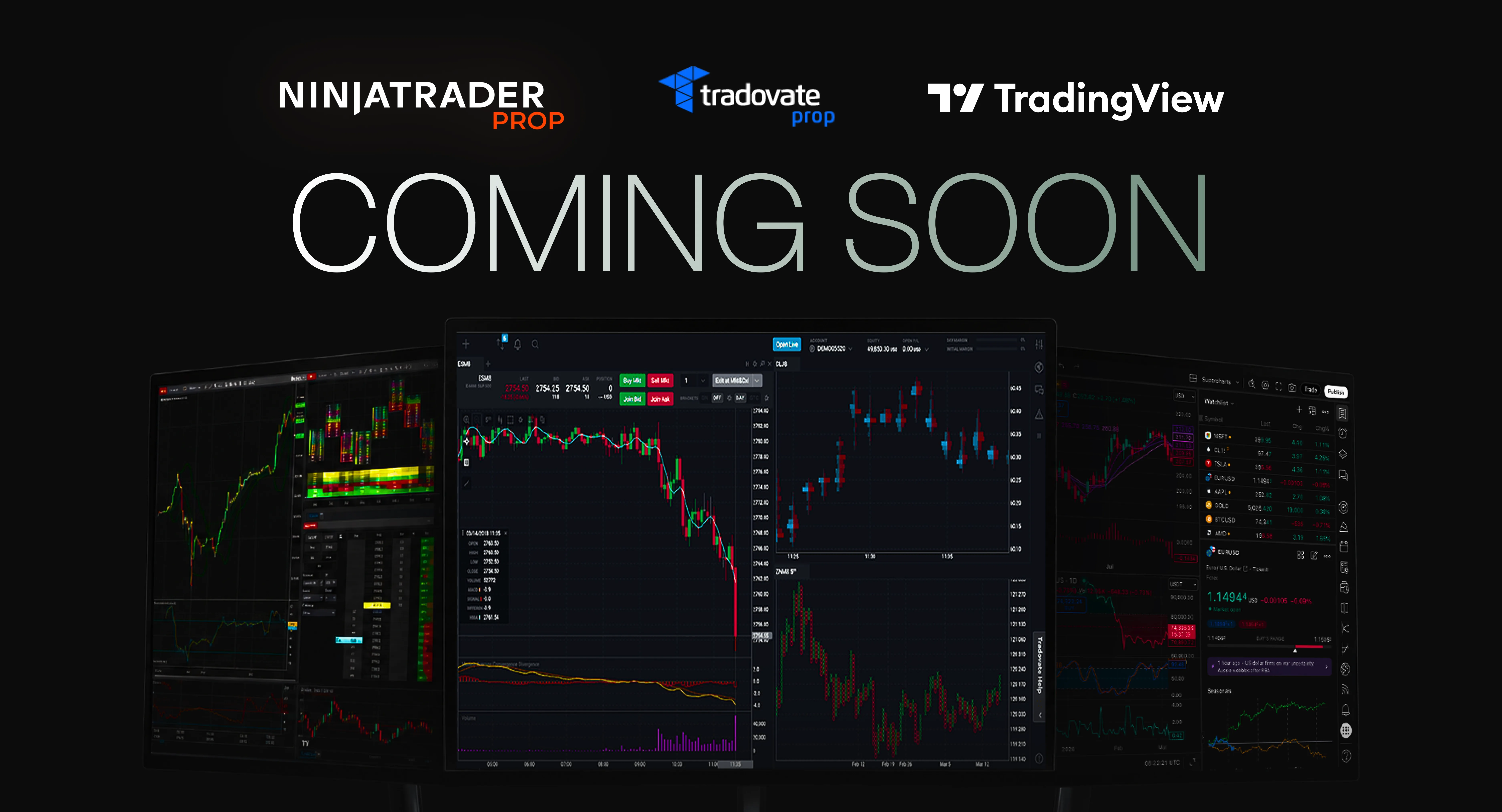 NinjaTrader trading platform — coming soon
